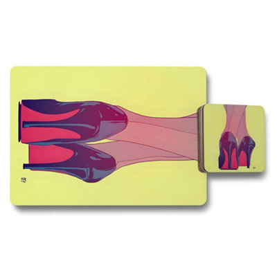 B&Q -  Designer Artwork Placemat Coaster Set Exclusive Edition