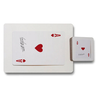 B&Q -  Designer Card Artwork Placemat Coaster Set12 PiecesWood BottomHigh End Print Limited Edition