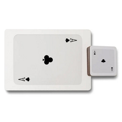 B&Q -  Designer Artwork Placemat And Coaster Set With Wood Bottom And Premium Print Technology Exclusive