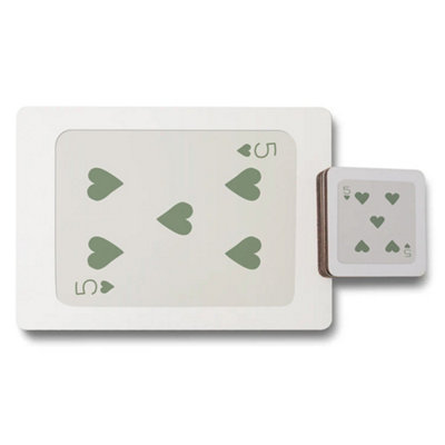 B&Q -  Limited Edition Wood Base Placemat Coaster Set