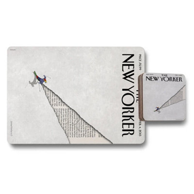 B&Q -  The New Yorker Placemat And Coaster Set With Wood Bottom Exclusive Edition Artwork