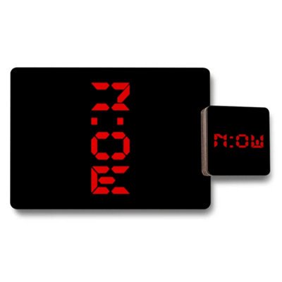 B&Q -  Placemat Coaster Set Designer Artwork Exclusive Wood Base