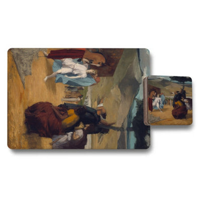 B&Q -  Designer Artwork Placemat And Coaster Set With Wood Backing Set Of Twelve Limited Edition
