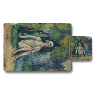 B&Q -  Placemat Coaster Set Wood Bottom Designer Artwork Elite