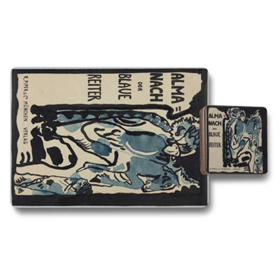 B&Q -  Designer Artwork Placemat And Coaster Set With Wood Base Exclusive Limited Edition