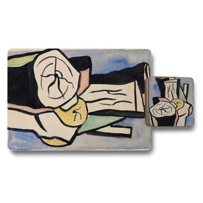 Benjamin Tate Design Artisan Placemat And Coaster Set With Wood Base Set Of 12Designer Artwork CollectionLimited Edition from B&Q