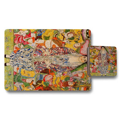 B&Q -  Placemat And Coaster Set With Fine Art Print On Wood BaseExclusive Limited Edition