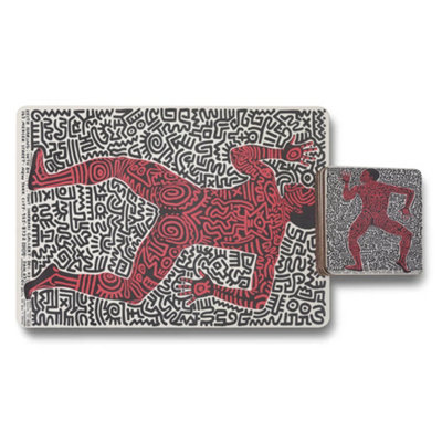 Benjamin Tate Design Placemat Coaster Set With Designer Artwork On Wooden Base Limited Edition Includes Twelve Placemats And Coasters from B&Q