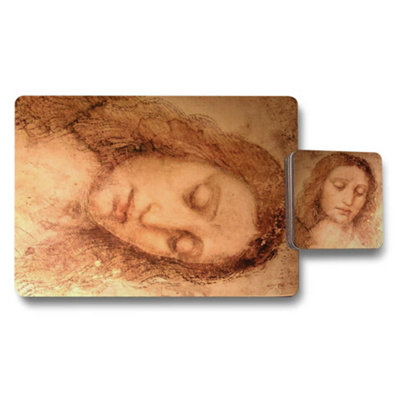 B&Q -  Designer Artwork Placemat Coaster Set Of Twelve With Wood Bottom And Premium Print Technology Limited Edition