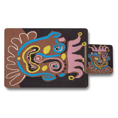 Benjamin Tate Design Placemat Coaster Set Designer Artwork Exclusive Collection from B&Q