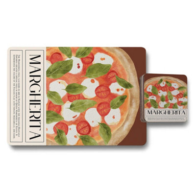 Benjamin Tate Design Placemat Coaster Set Margherita Collection Limited from B&Q