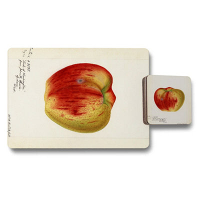 B&Q -  Placemat Coaster Set With Wood Bottom And Designer Artwork Exclusive Edition Luxe