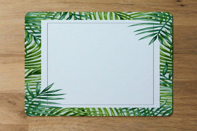 B&Q -  Luxe Wood Bottom Placemats And Coasters Set Of 12 With Designer Artwork Limited Edition