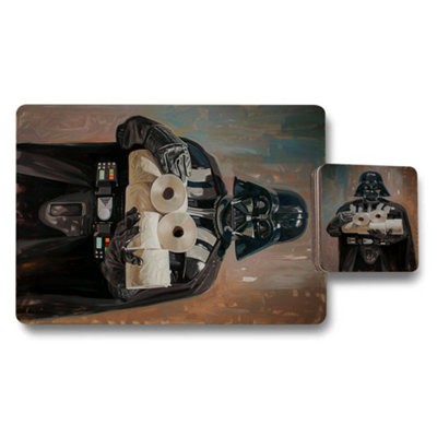 B&Q -  Placemat Coaster Set With Wood Bottom Limited Edition