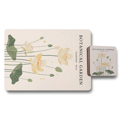B&Q -  Botanical Garden Collection Placemat Coaster Set