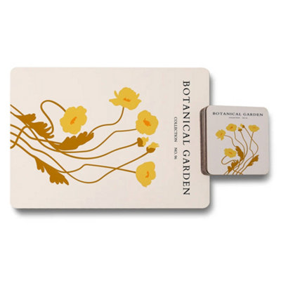 B&Q -  Botanical Garden Collection Exclusive Placemat Coaster Set