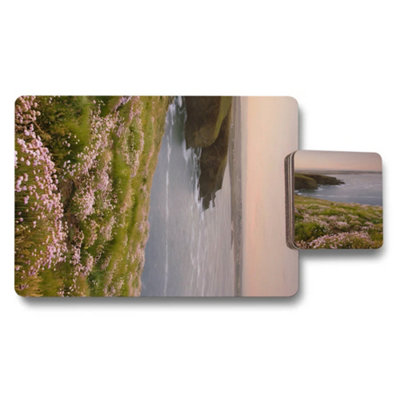 Benjamin Tate Design Exclusive Designer Artwork Placemats Coaster Set Wood Back from B&Q