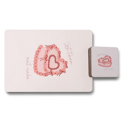 B&Q -  Placemat Coaster Set Wood Bottom Exclusive Designer Artwork