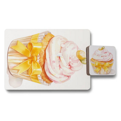 B&Q -  Designer Artwork Placemats Coasters Wood Bottom Limited