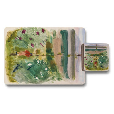 B&Q -  Limited Edition Placemat Coaster Set Fine Art Print On Wood