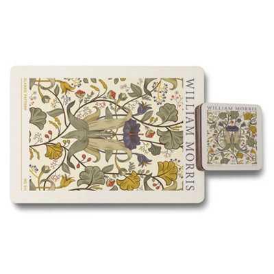 B&Q -  William Morris Placemats And Coasters Wood Pattern Limited