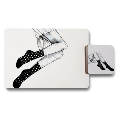 Benjamin Tate Design Artwork Placemat And Coaster Set Studio Collection from B&Q