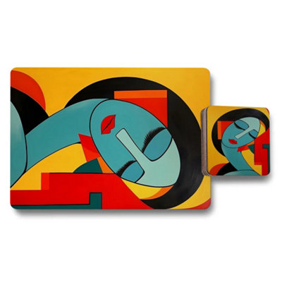 B&Q -  Designer Artwork Placemat And Coaster Set Limited Edition
