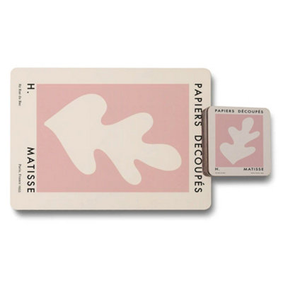 Benjamin Tate Design Matisse Papiers Découpés Placemat Coaster Set Limited