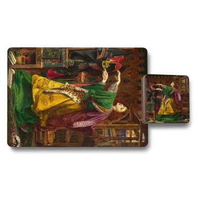 B&Q -  Heritage Collection Limited Placemat Coaster Set Wood Back