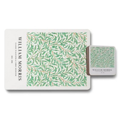 B&Q -  William Morris Placemat Coaster Set Limited Designer Print