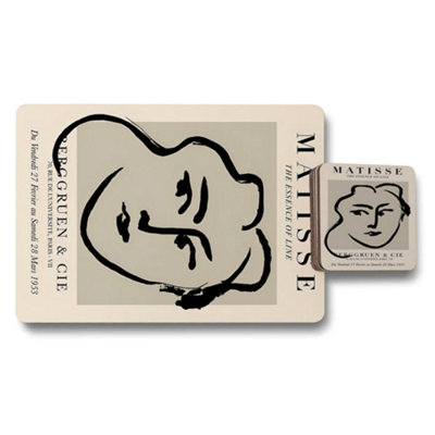 Benjamin Tate Design Matisse Placemat Coaster Set The Essence Of Line Elite