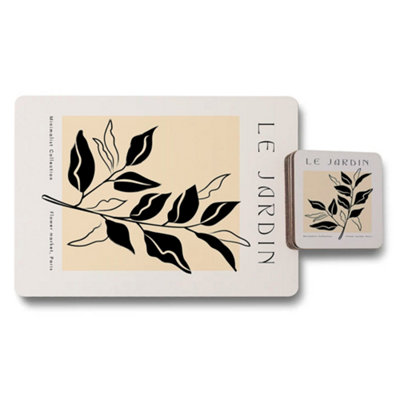 B&Q -  Le Jardin Wood Placemat Coaster Collection Limited