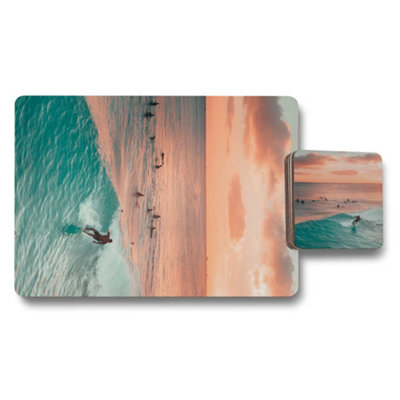 Benjamin Tate Design Limited Edition Designer Artwork Placemat Coaster Set from B&Q