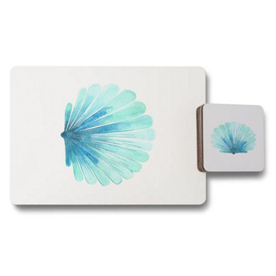 B&Q -  Signature Collection Wooden Placemat Coaster Set