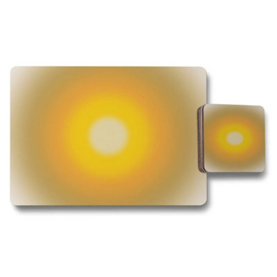 B&Q -  Exclusive Designer Artwork Placemat And Coaster Set With Wood Backing Set Of Twelve