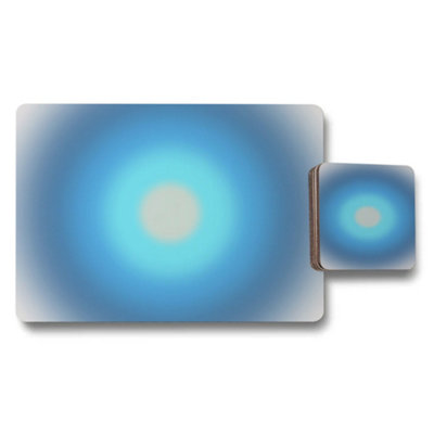 B&Q -  Designer Artwork Placemat Coaster With Wood Bottom Limited