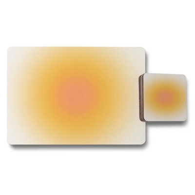 B&Q -  Designer Artwork Placemat And Coaster Set Exclusive
