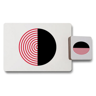 Benjamin Tate Design Set Of 12 Placemats And Coasters 11X8 Placemats 3.7X3.7 Coasters from B&Q