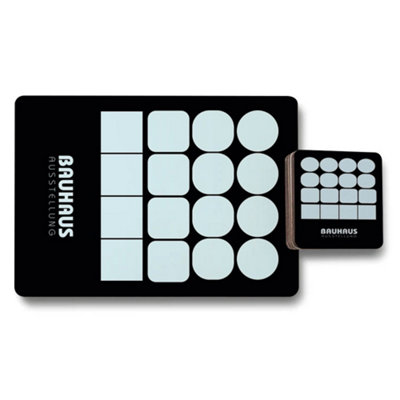 Benjamin Tate Design Bauhaus Placemats And Coasters Set Of 12 With Wood Bottom from B&Q