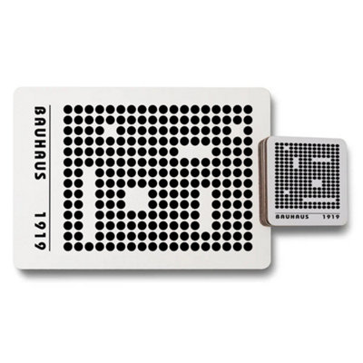 B&Q -  Bauhaus 1919 Placemats And Coasters Set With Wood Bottom