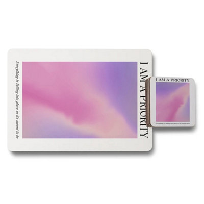 Benjamin Tate Design Set Of 12 Placemats And Coasters With Designer Artwork from B&Q