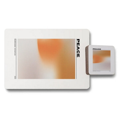 B&Q -  Set Of 12 Placemats And Coasters 11X8 Placemats 3.7X3.7 Coasters Artwork
