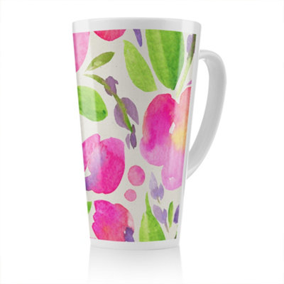 Benjamin Tate Design Botanical Latte MugStunning Designer Mug Fit For Any HomeTreat Yourself Or A Loved One from B&Q