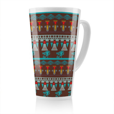 Benjamin Tate Design Ethnic Silhouettes Latte MugStunning Designer Mug Fit For Any HomeTreat Yourself Or A Loved One from B&Q