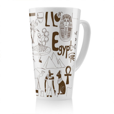 Benjamin Tate Design Hand Drawn Sketch Egypt Latte MugStunning Designer Mug Fit For Any HomeTreat Yourself Or A Loved One from B&Q