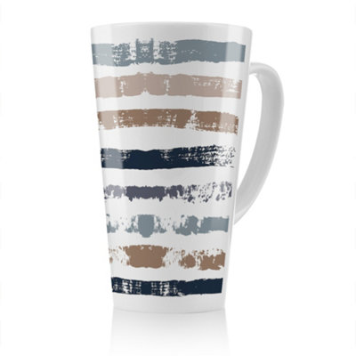 B&Q -  Brush Strokes Latte MugStunning Designer Mug Fit For Any HomeTreat Yourself Or A Loved One