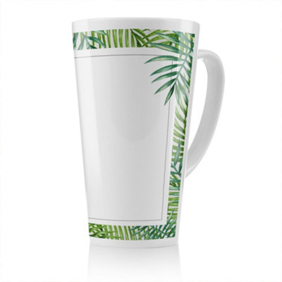 B&Q -  Botanical Border Latte MugStunning Designer Mug Fit For Any HomeTreat Yourself Or A Loved One