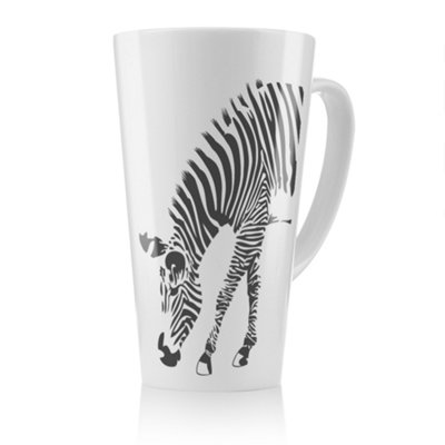 Benjamin Tate Design Zebra Latte Mug, Stunning Designer Mug Fit For Any Home, Treat Yourself Or A Loved One