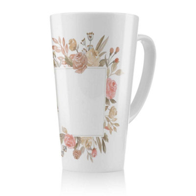 B&Q -  Flower Border Latte MugStunning Designer Mug Fit For Any HomeTreat Yourself Or A Loved One