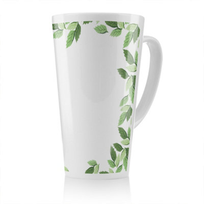 B&Q -  Green Border Latte MugStunning Designer Mug Fit For Any HomeTreat Yourself Or A Loved One